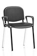 Vinyl Chrome Conference Chair
