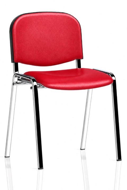 Vinyl Chrome Conference Chair