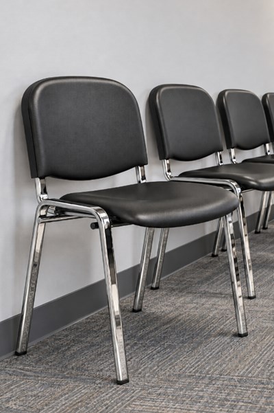 Vinyl Chrome Conference Chair
