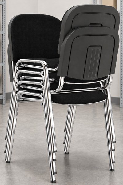 Vinyl Chrome Conference Chair