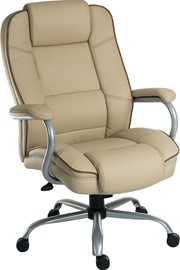 Goliath Duo Leather Office Chair - Cream 