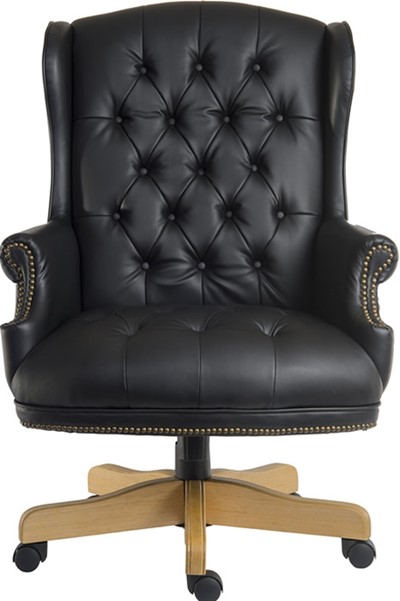 Chairman Noir Leather Office Chair