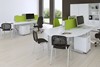 Polar White 2400 Boardroom Table