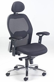 Cobham Luxury Mesh Back Office Chair - Black