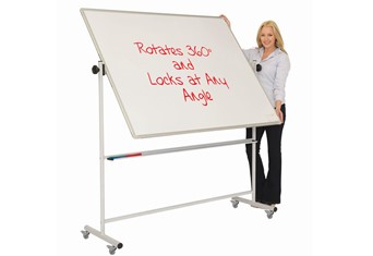Mobile Swivel Board Non-Magnetic - W900 x H1200mm
