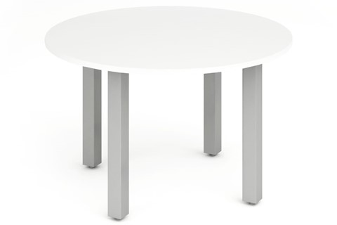 Polar White 1200mm Round Meeting Table