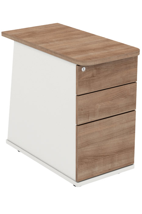 View Wooden Desk High Three Drawer Pedestal Three Colours Available Ascend information
