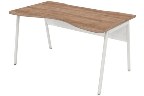 Ascend Birch Double Wave Desk - 1200mm x 800mm