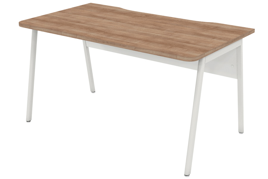 View Birch AFrame Rectangular Desk 1400mm x 800mm Ascend information