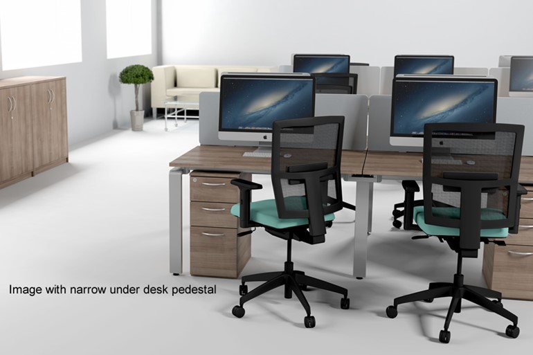 Aura Beam 8 Person Rectangular Bench Desk