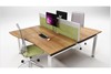 Aura Beam 2 Person Wave Bench Desk