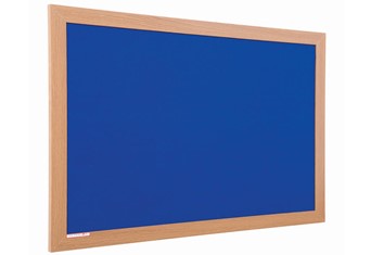Eco Friendly Wood Effect Noticeboard - 900 x 600mm Blue