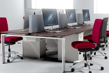 Aura Modular Office Furniture Bench Range