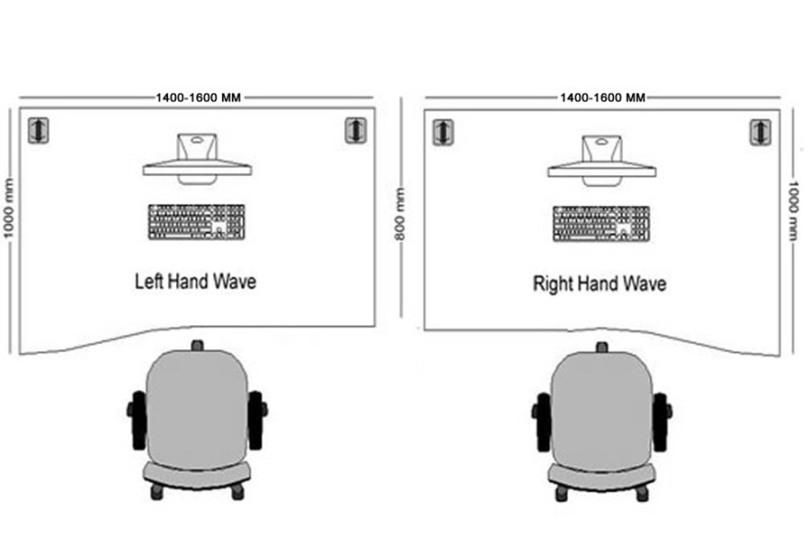 Aura Beam Wave Bench Desk