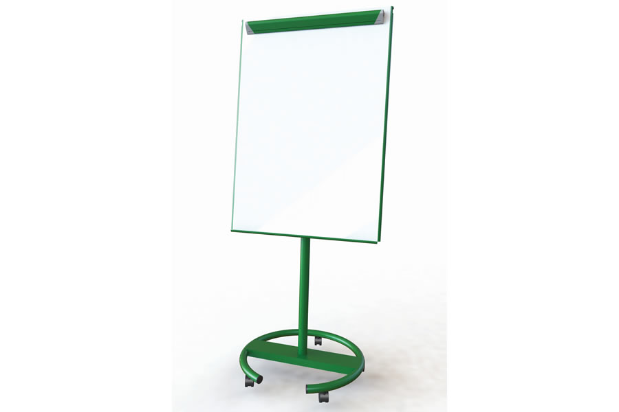View Green Free Standing Mobile Magnetic Easel With Castors information