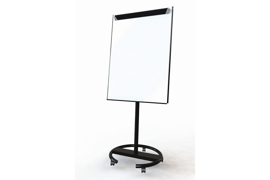 View Black Free Standing Mobile Magnetic Easel With Castors information