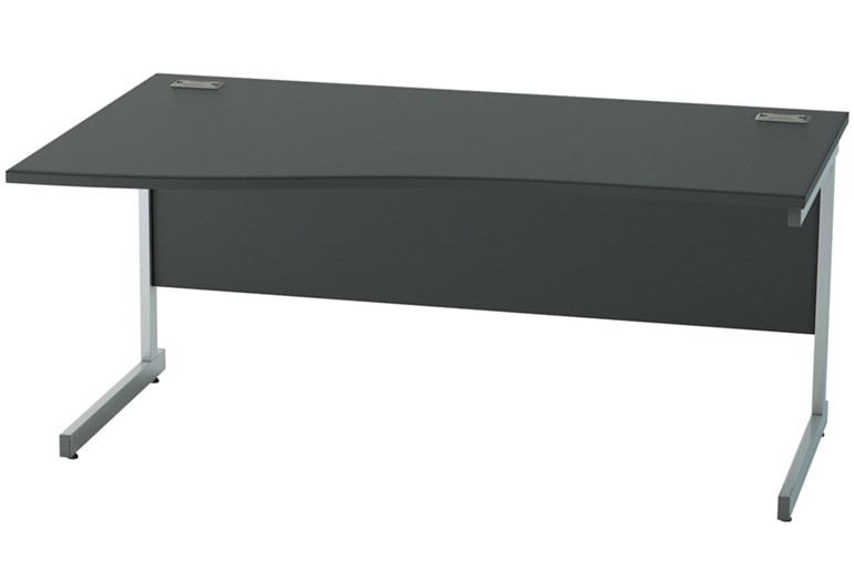 Nene Black Wave Cantilever Desk