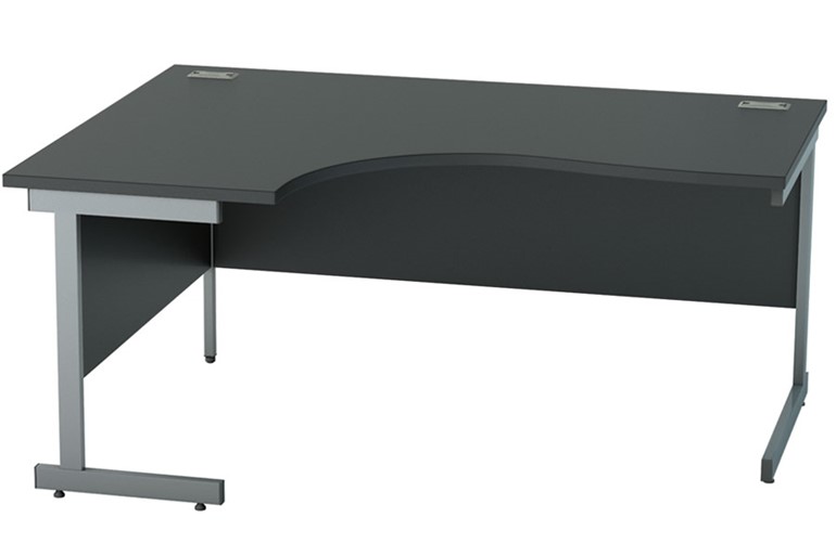 Nene Black Corner Cantilever Desk