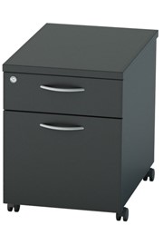 Nene Black Mobile Pedestal 2 Drawers