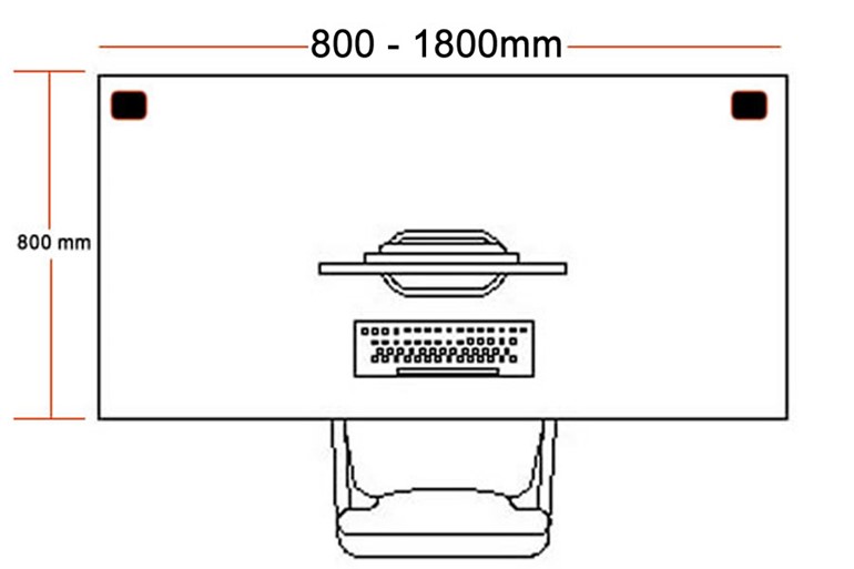 Thames Rectangular Cantilever Desk