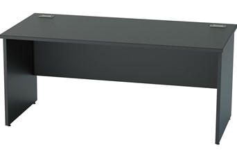 Nene Black Rectangular Panel Leg Desk - 800mm x 800mm