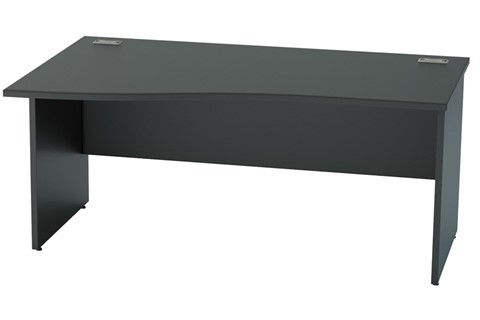 Nene Black Wave Desk - 1200mm x 800mm Left Hand Wave