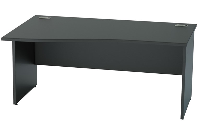 Nene Black Wave Panel Leg Desk