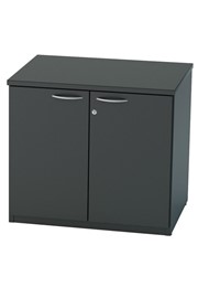 Nene Black Desk High Cupboard