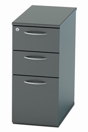 Nene Black Narrow Under Desk Pedestal