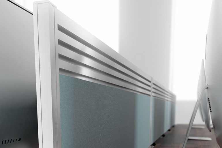 Triple Toolrail Desk Screen