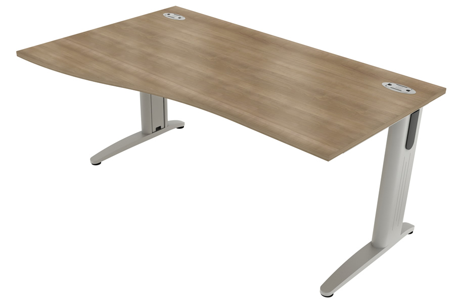 View Cantilever Wave Desk Left Or Right Handed 4 Sizes 6 Colours Domino Beam information