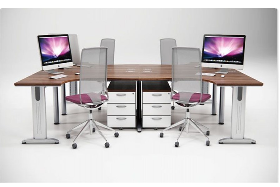 Domino Corner Cantilever Desk