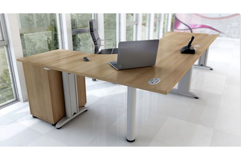 Domino Crescent Extension Desk