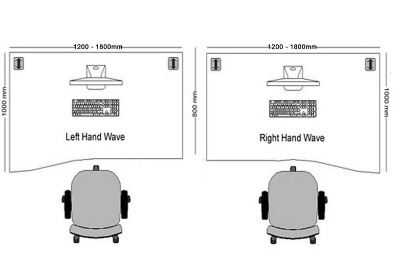 Domino Beam Wave Extension Desk