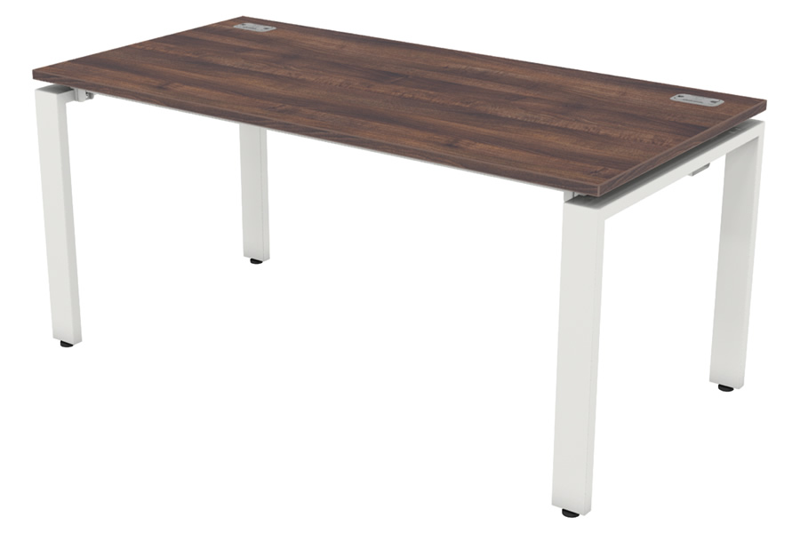 View Bench Desk Single Walnut 1600mm Geo information