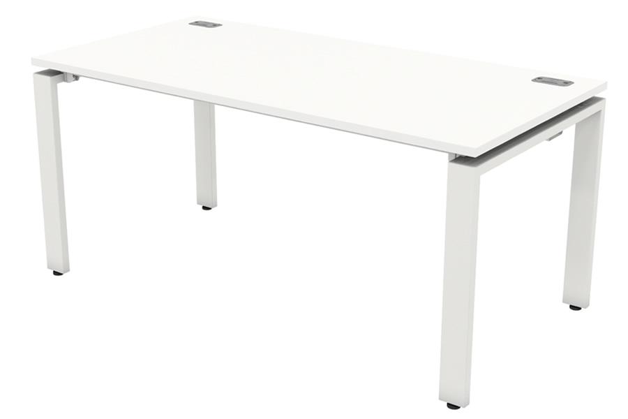 View Bench Desk Single White 1400mm Geo information