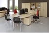 Solar Maple Rectangular Cantilever Desk