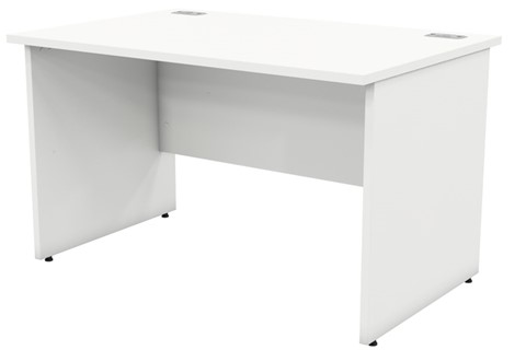 Avon White Rectangular Panel Leg Desk - 800mm x 800mm
