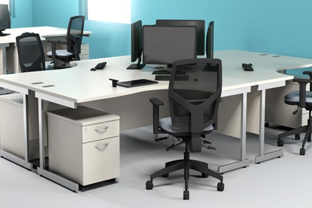 Avon White Office Furniture Range