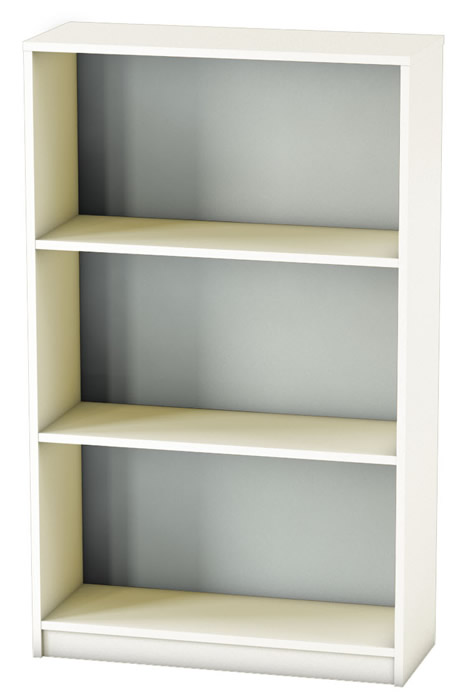 View White Home Office Bookcase Adjustable Shelves Avon information