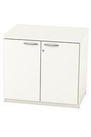 Avon White Desk High Cupboard