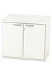 Avon White Desk High Cupboard