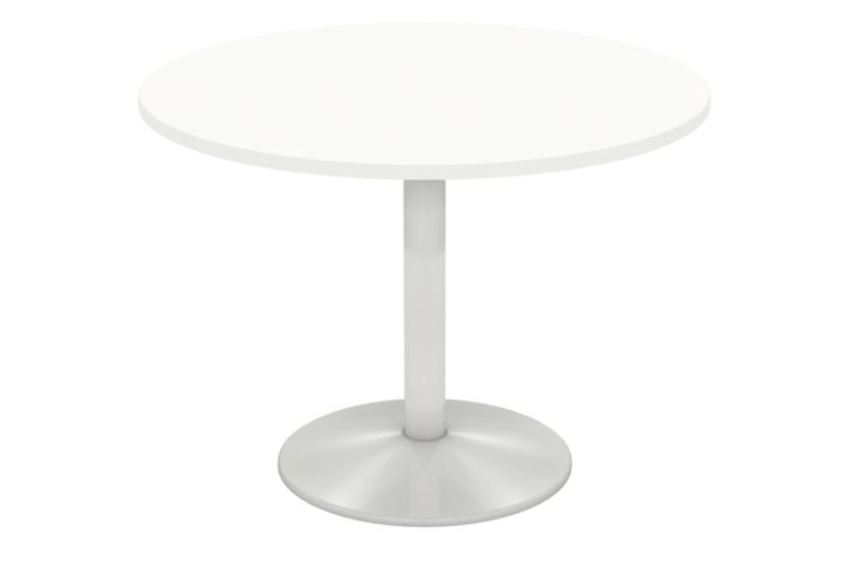 Avon White Column Leg Meeting Table