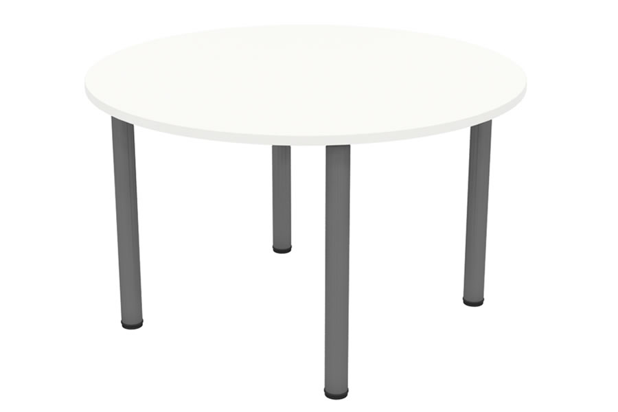 View Avon White Round Office Reception Meeting Table 2 Sizes information