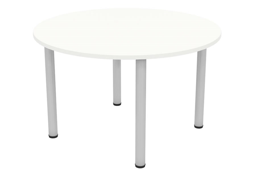 Avon White Round Office Reception / Meeting Table 2 Sizes