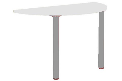 Avon White  Arc Meeting Point Table - 1200mm 