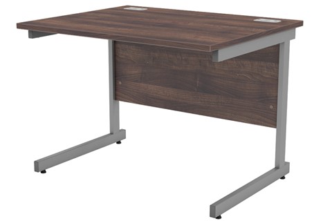 Harmony Walnut Rectangular Cantilever Desk - 800mm  x 800mm
