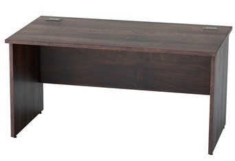 Harmony Walnut Rectangular Panel Leg Desk - 800mm x 800mm