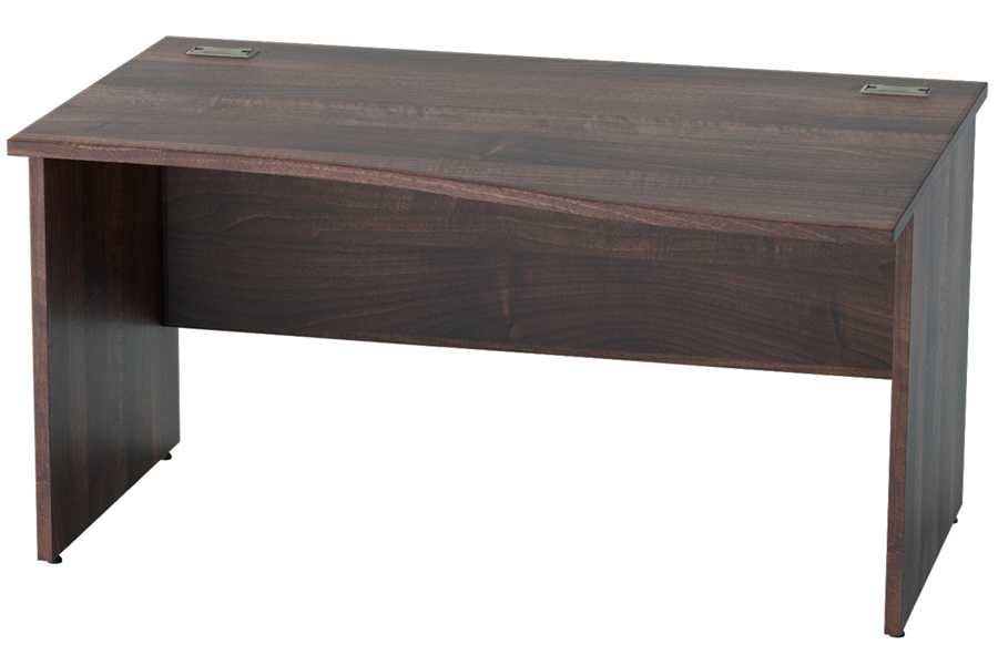 View Walnut Wave Desk Right Handed 1400mm x 800mm Harmony information