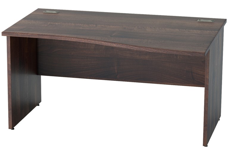 Harmony Walnut Wave Panel Leg Desk